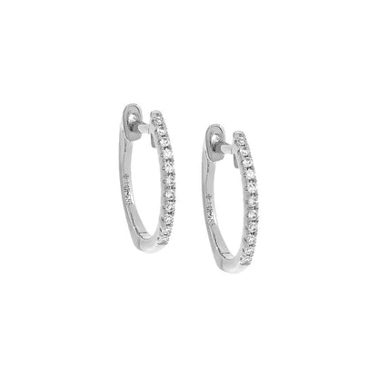 Diamond Huggie Earring 14K by By Adina Eden