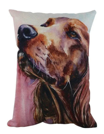 Irish Setter Watercolor Throw Pillow