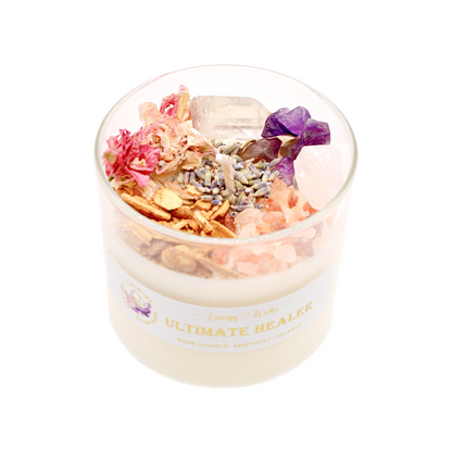 Ultimate Healer Intention Candle – Crystal Healing Candle for Energy & Renewal