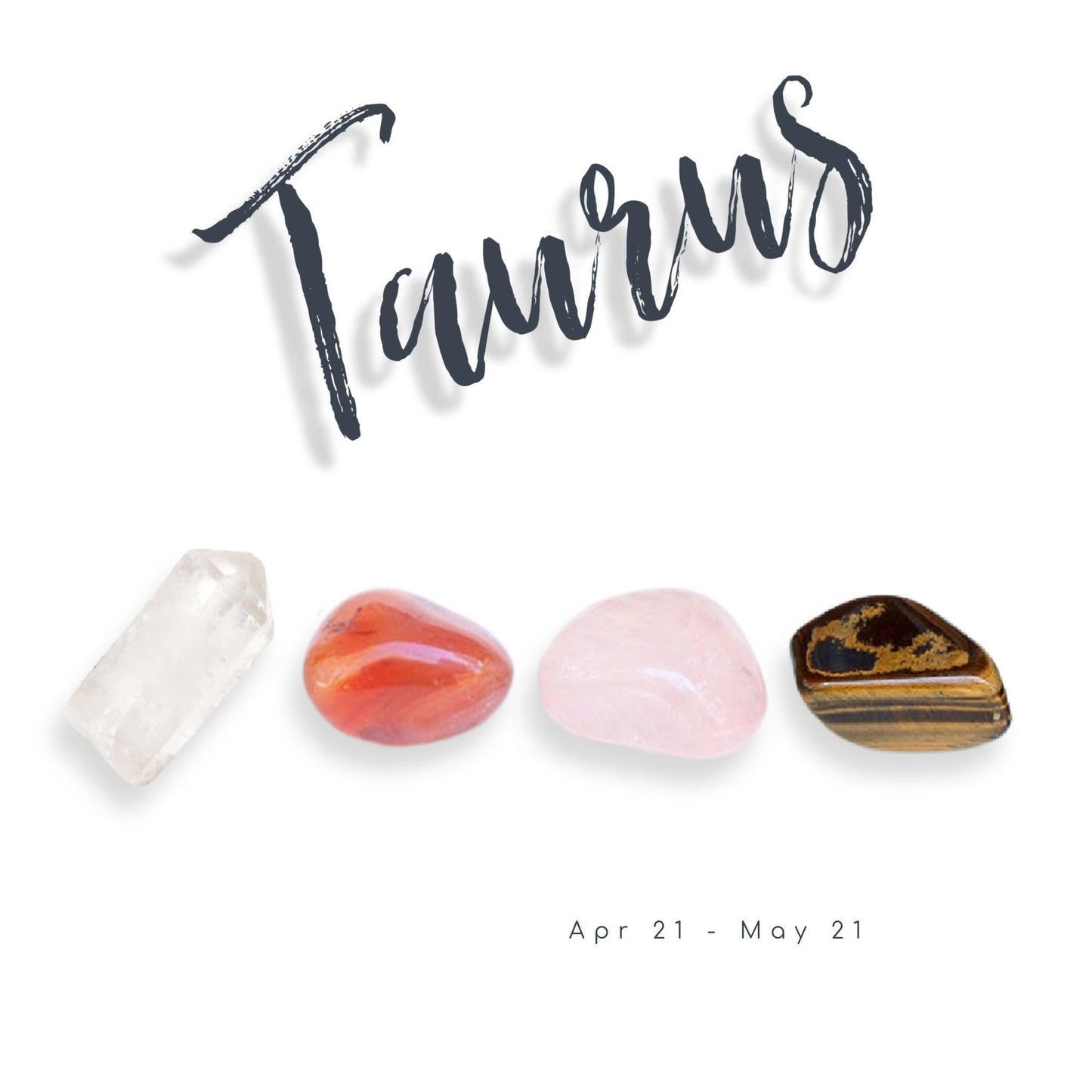 Taurus Zodiac Crystal Set by Energy Wicks