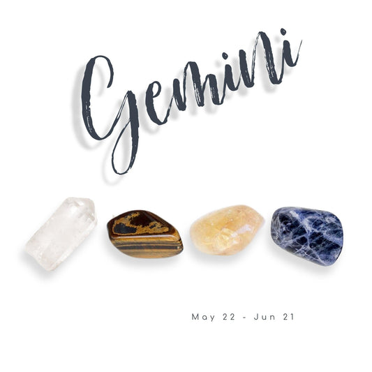 Gemini Zodiac Crystal Set by Energy Wicks