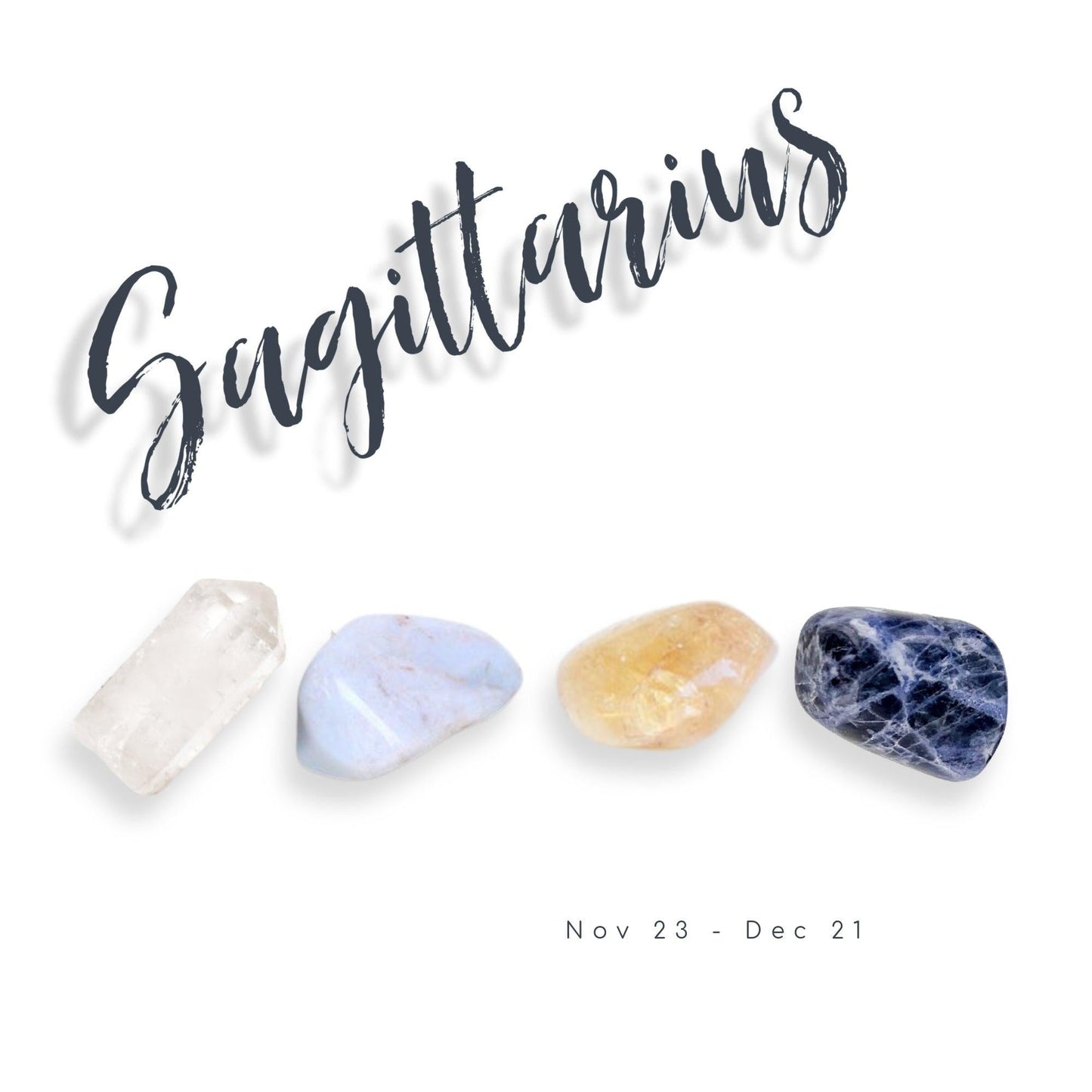 Sagittarius Zodiac Crystal Set by Energy Wicks