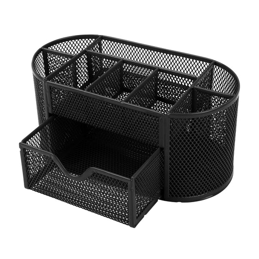 Metal Mesh Desk Organizer Black