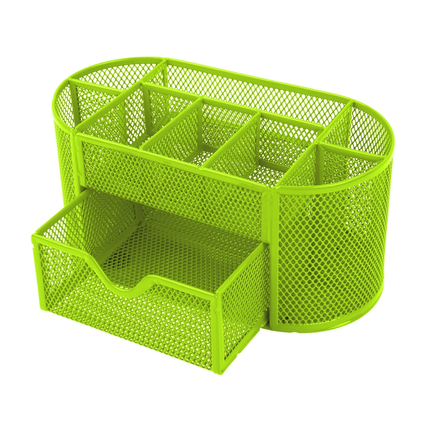 Metal Mesh Desk Organizer Green