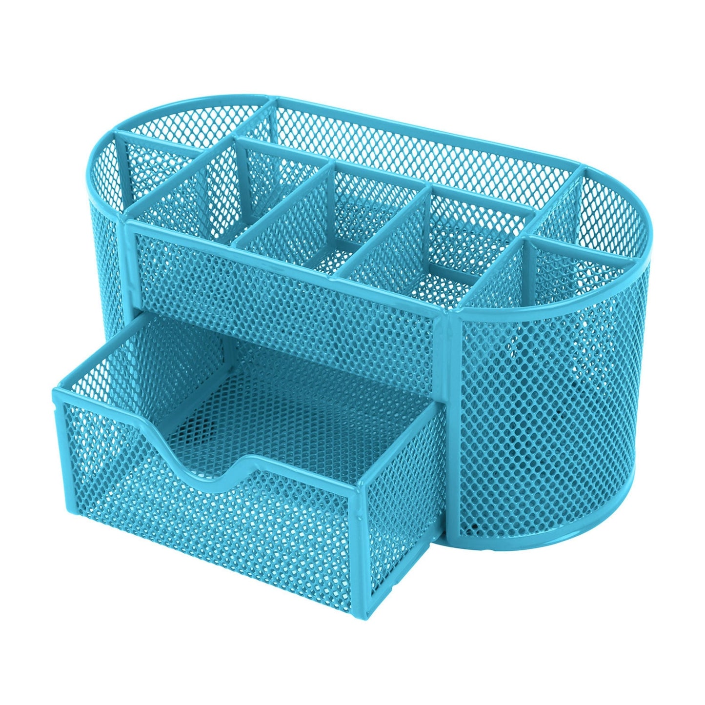 Metal Mesh Desk Organizer Sky Blue