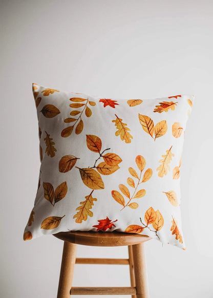 Fall Leaves Throw Pillow