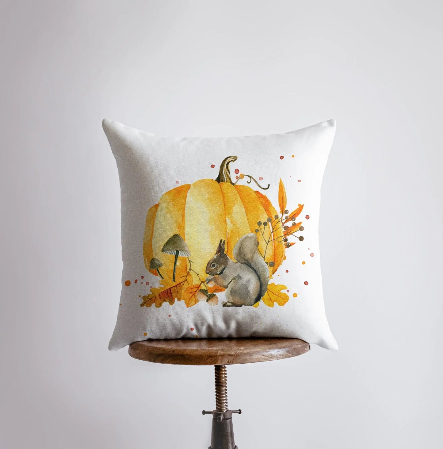 Fall Pumpkin Harvest Throw Pillow