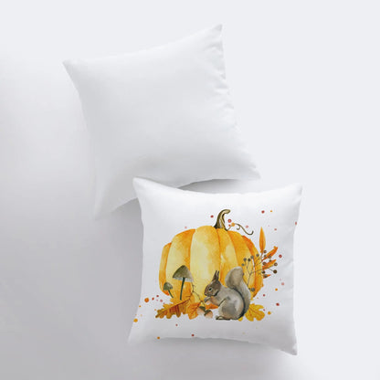 Fall Pumpkin Harvest Throw Pillow