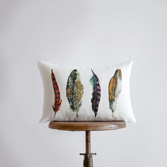 Feather Lineup Throw Pillow