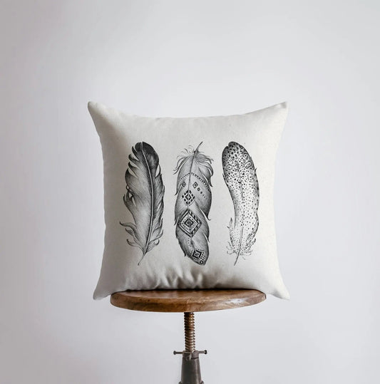 Feathers Throw Pillow