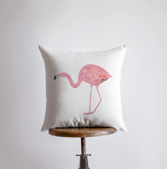 Pink Flamingo Throw Pillow