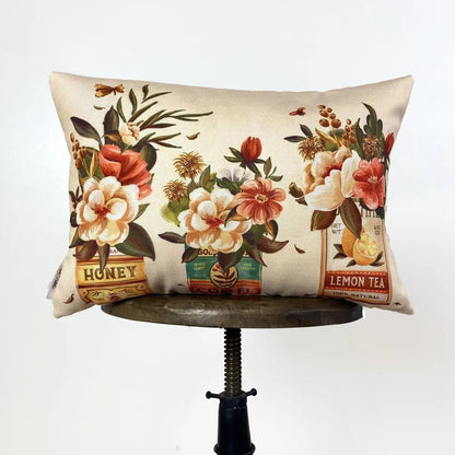 Floral Arrangement Throw Pillow