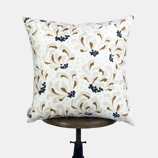 Flower Pattern Throw Pillow