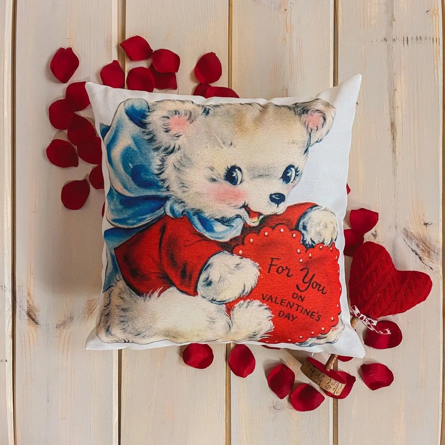 For You on Valentines Day Throw Pillow