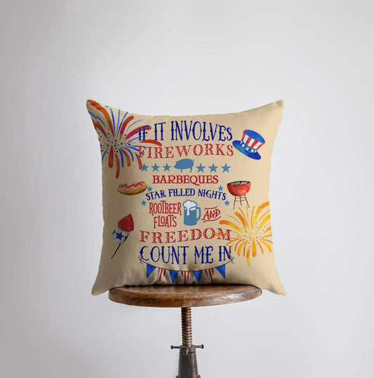 Fourth of July Throw Pillow