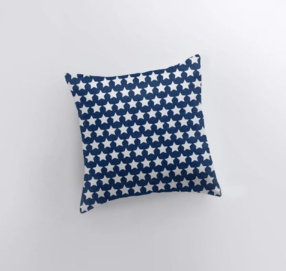 Fourth of July Stars Throw Pillow
