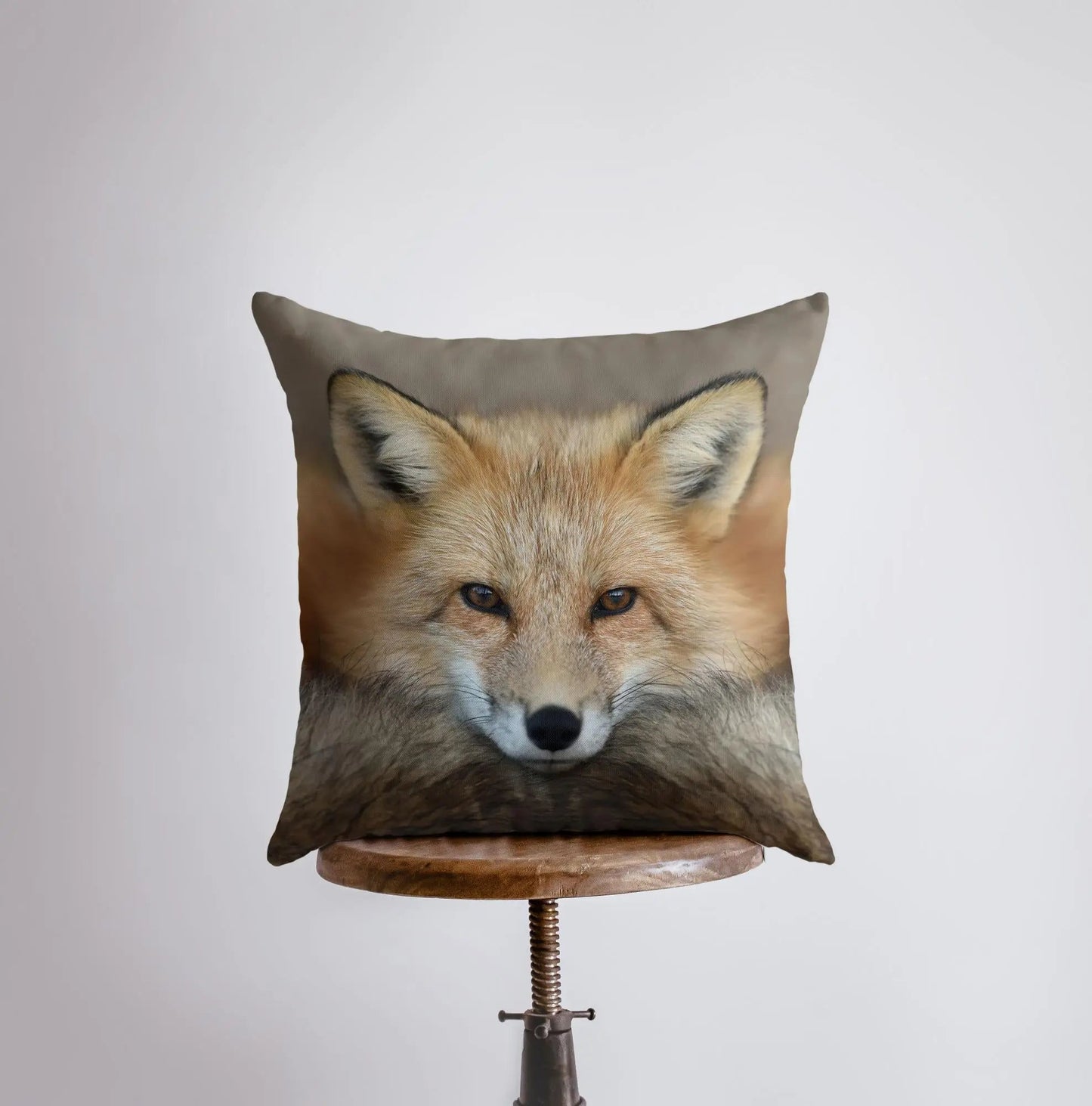 Fox Face Throw Pillow