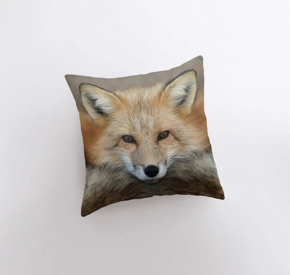 Fox Face Throw Pillow