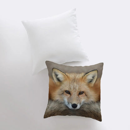 Fox Face Throw Pillow