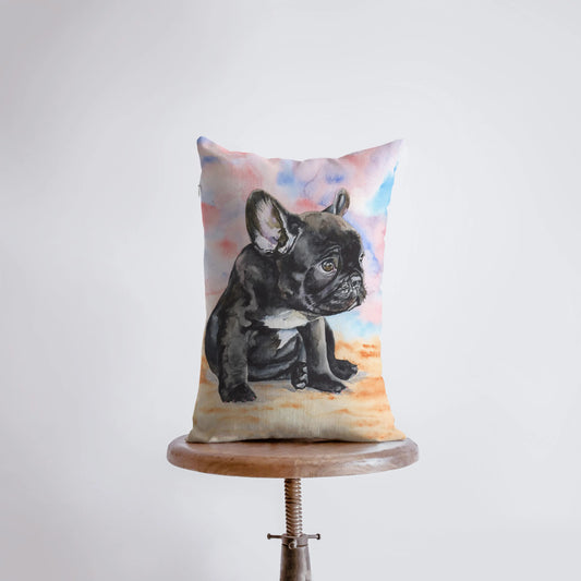 French Bulldog Puppy Throw Pillow