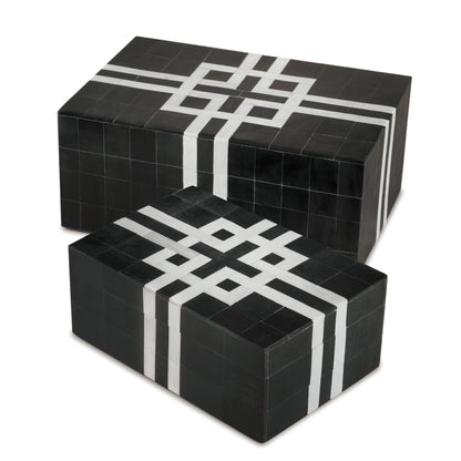 Bindra Decorative Boxes, Set of 2 by GAURI KOHLI