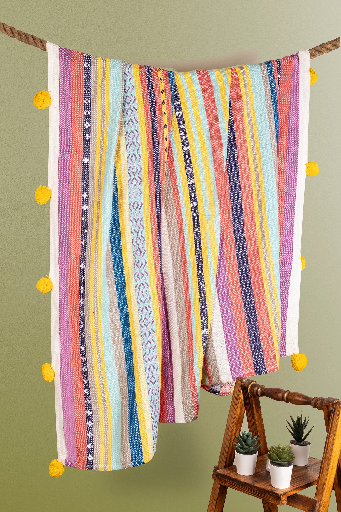 Chelsea Throw Blanket, 70X70 by GAURI KOHLI