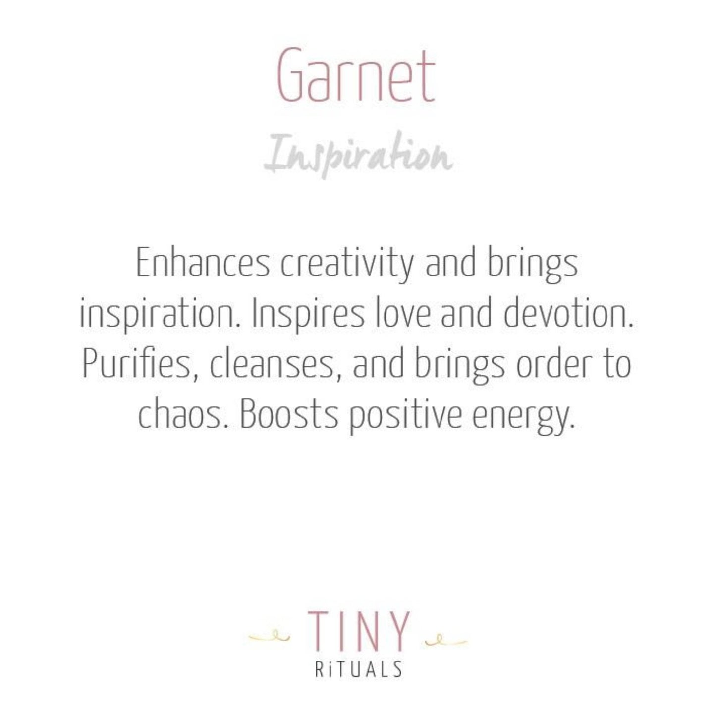 Garnet Energy Bracelet by Tiny Rituals