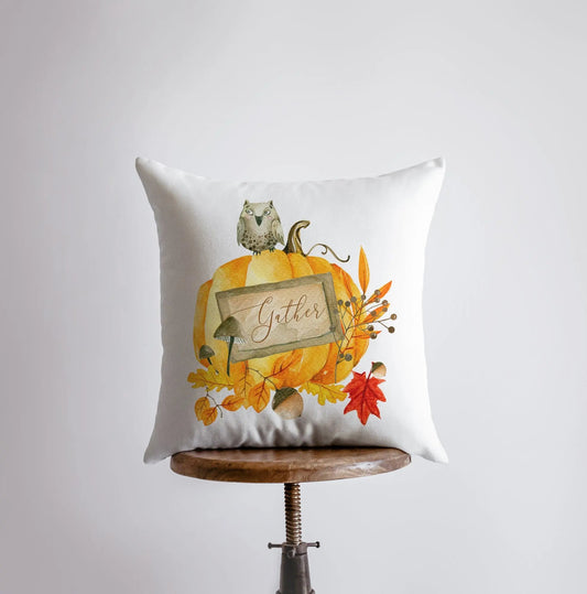 Gather Pumpkin Harvest Throw Pillow