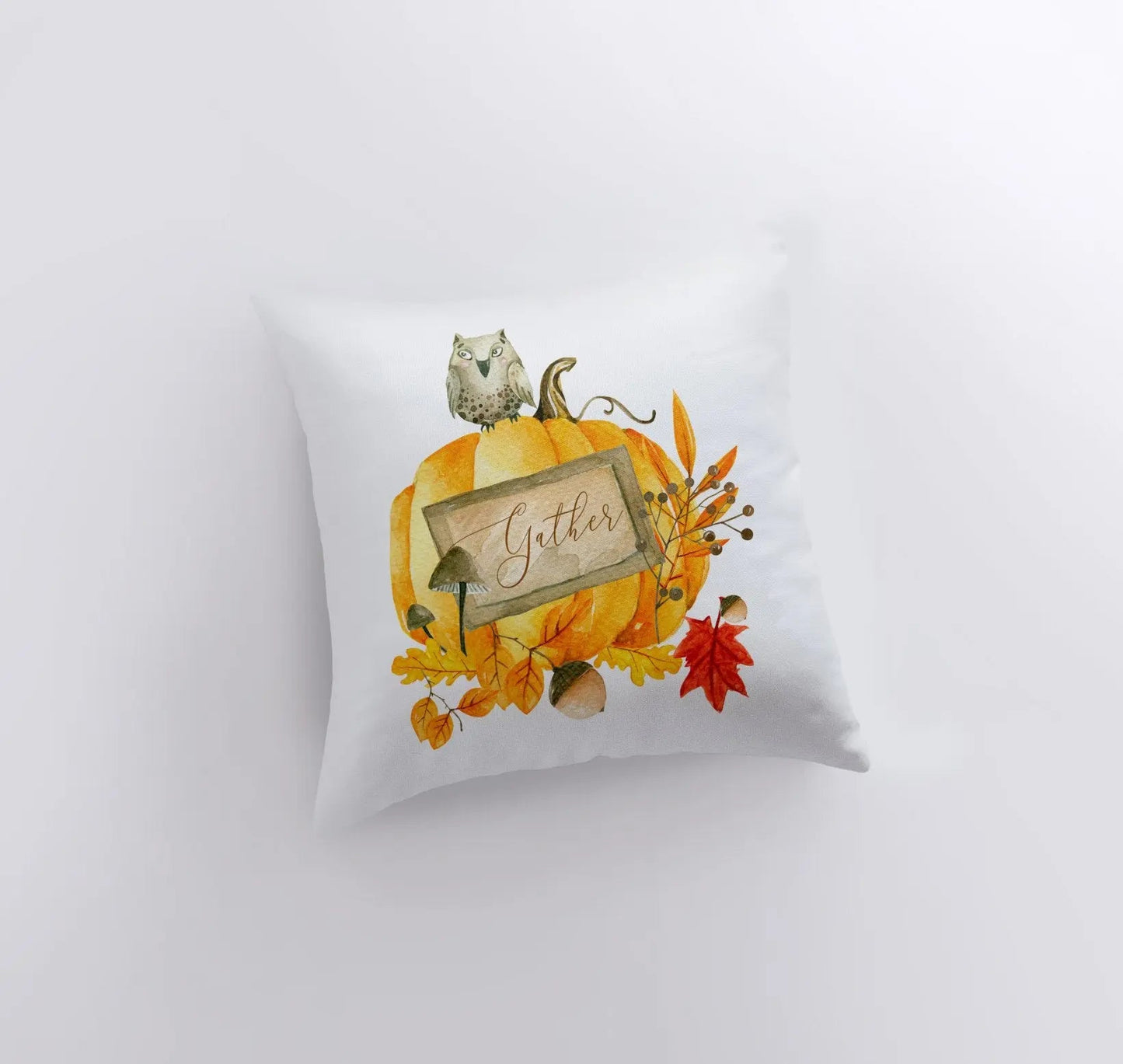 Gather Pumpkin Harvest Throw Pillow