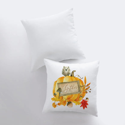 Gather Pumpkin Harvest Throw Pillow