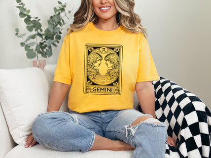 Zodiac Signs Tarot Card Graphic Tee by All The Right Perks LLC
