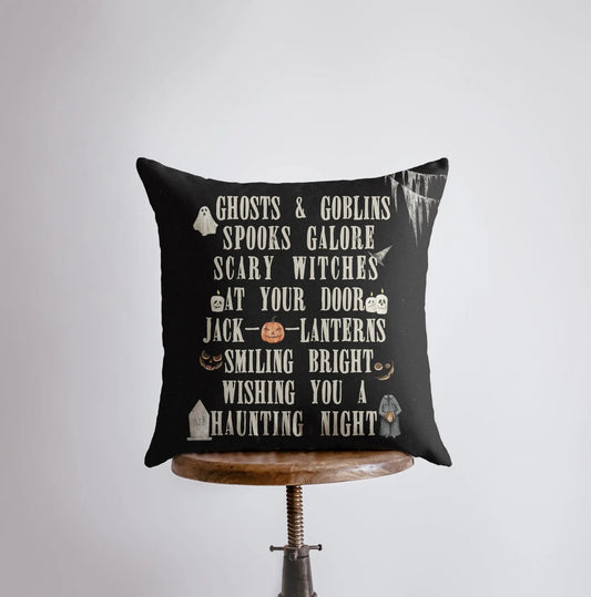 Ghost and Goblins Throw Pillow