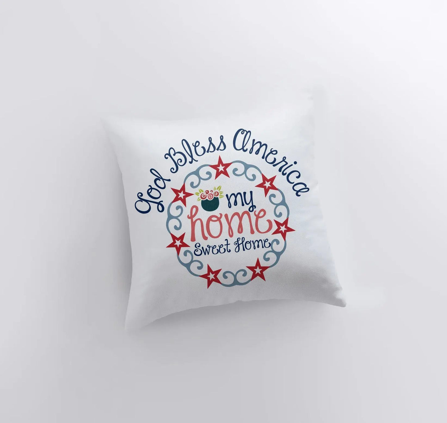 God Bless America Throw Pillow