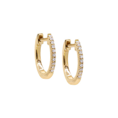 Diamond Huggie Earring 14K by By Adina Eden