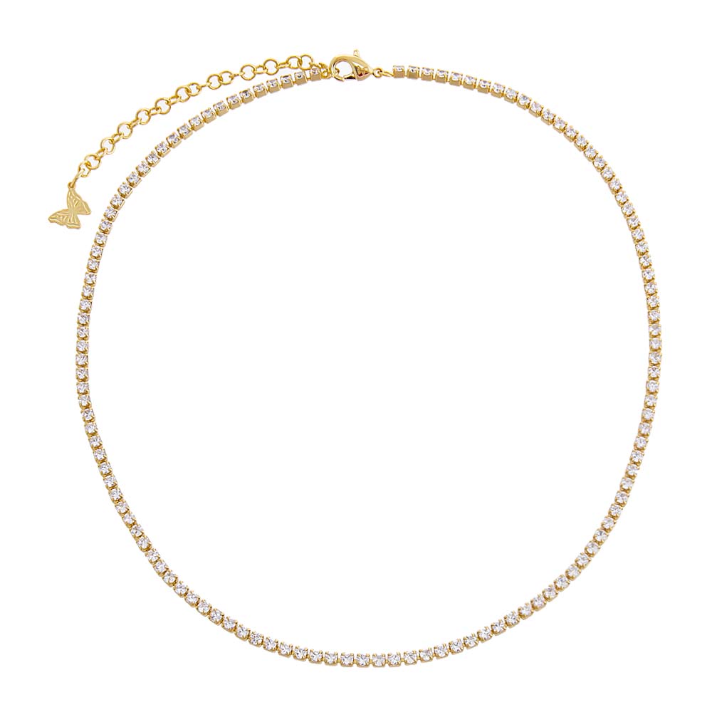  Thin Tennis Choker - Adina's Jewels