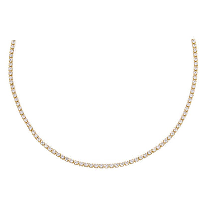 Gold Thin Tennis Choker - Adina's Jewels