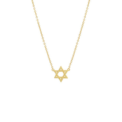 Solid Star Of David Necklace by By Adina Eden