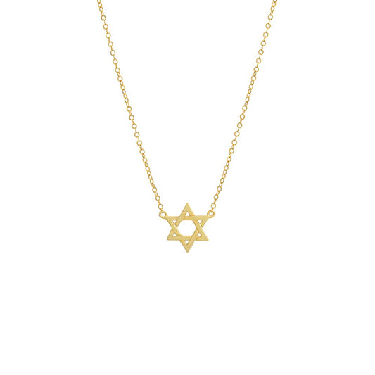 Solid Star Of David Necklace by By Adina Eden