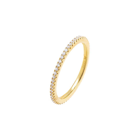 Micro Pavé Eternity Band by By Adina Eden