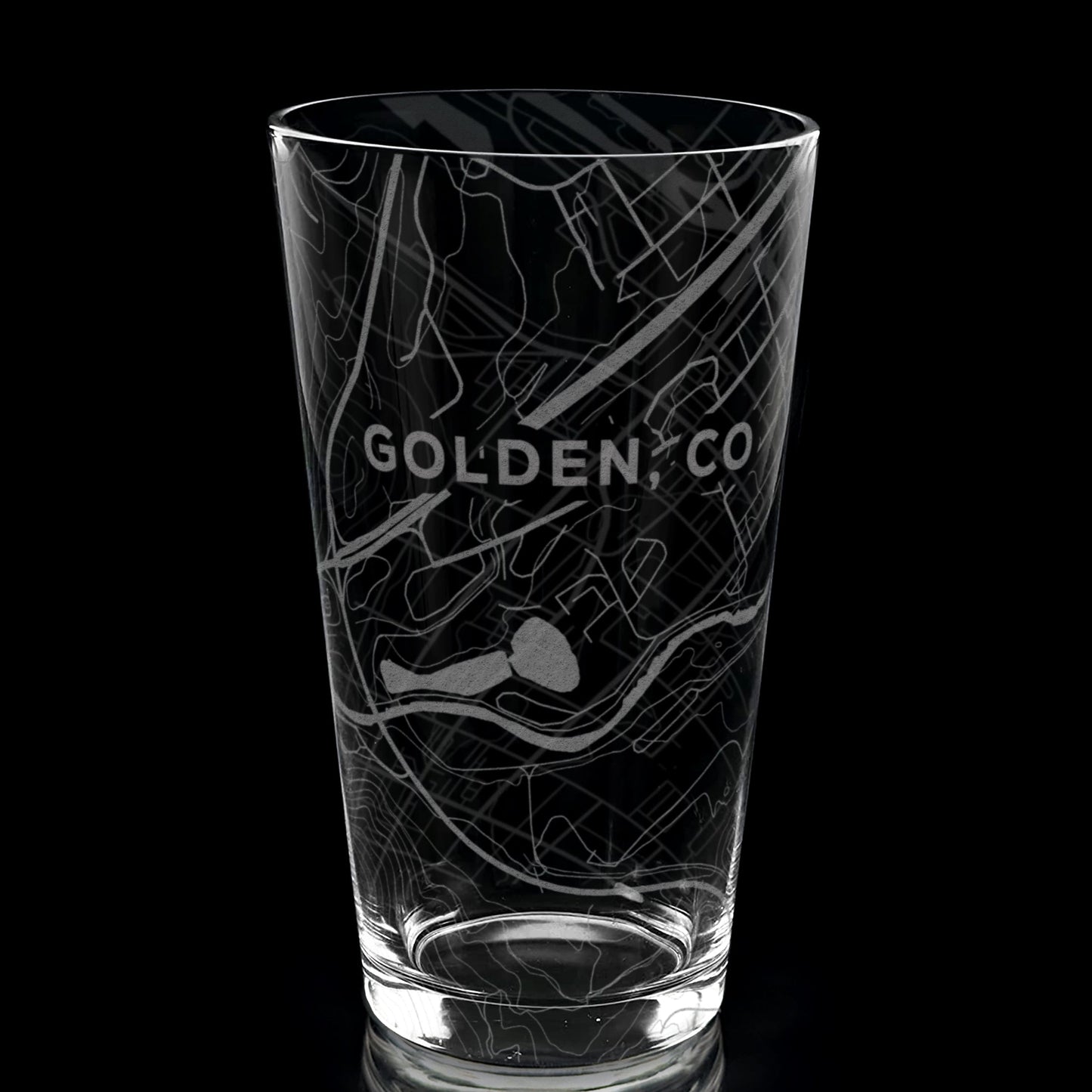 GOLDEN, CO Pint Glass by Lumengrave