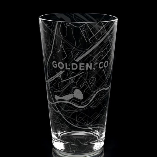 GOLDEN, CO Pint Glass by Lumengrave