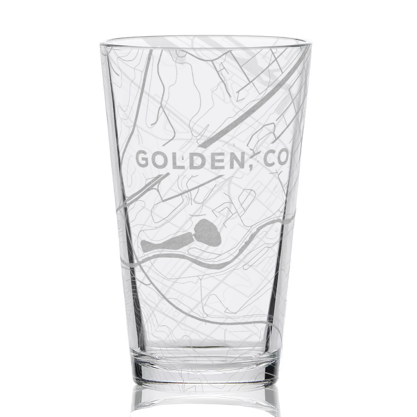 GOLDEN, CO Pint Glass by Lumengrave