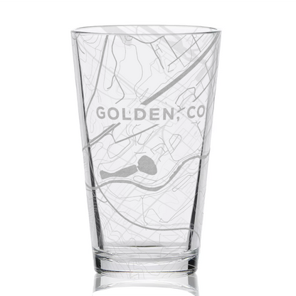 GOLDEN, CO Pint Glass by Lumengrave