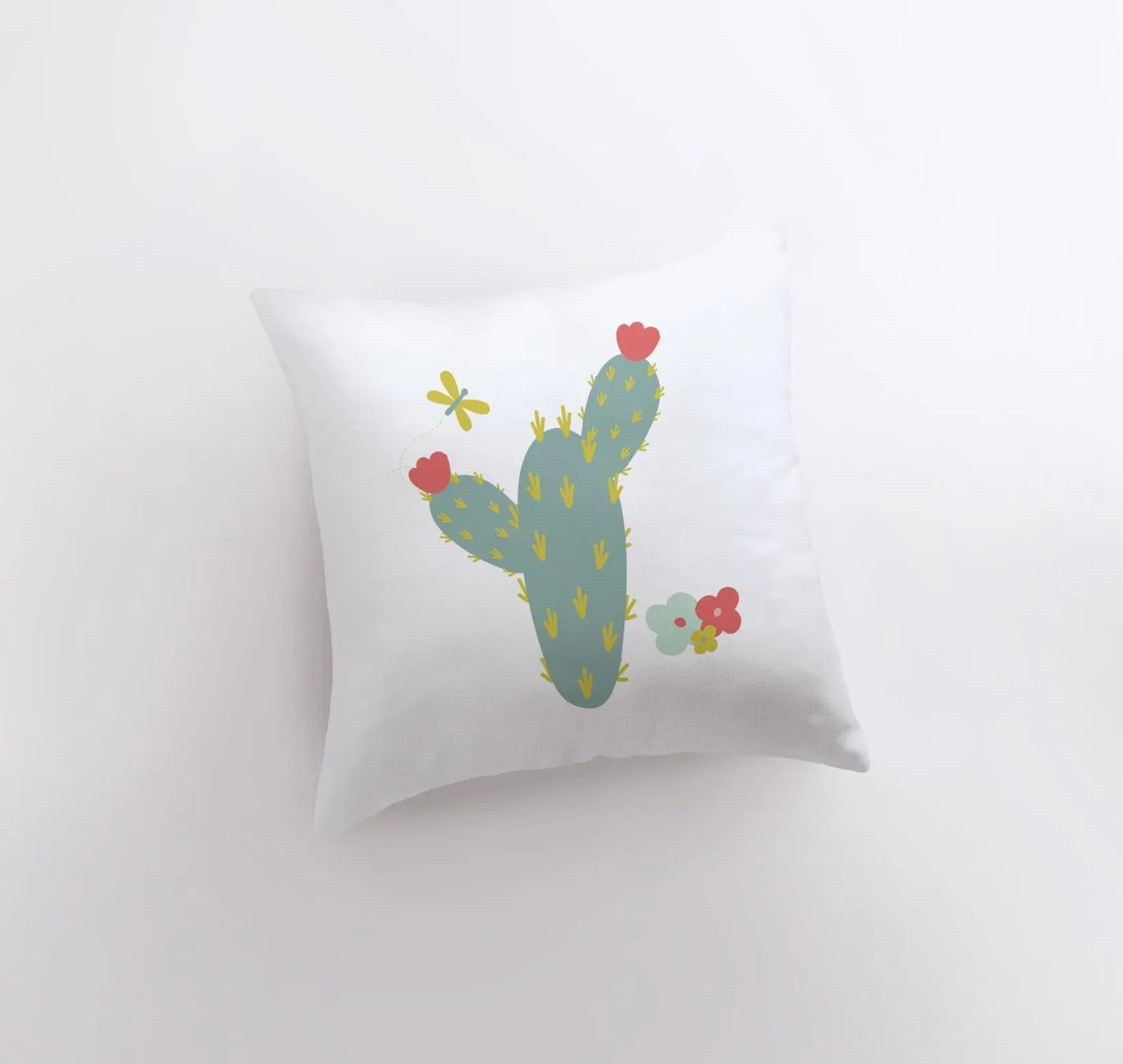 Green Cactus Throw Pillow