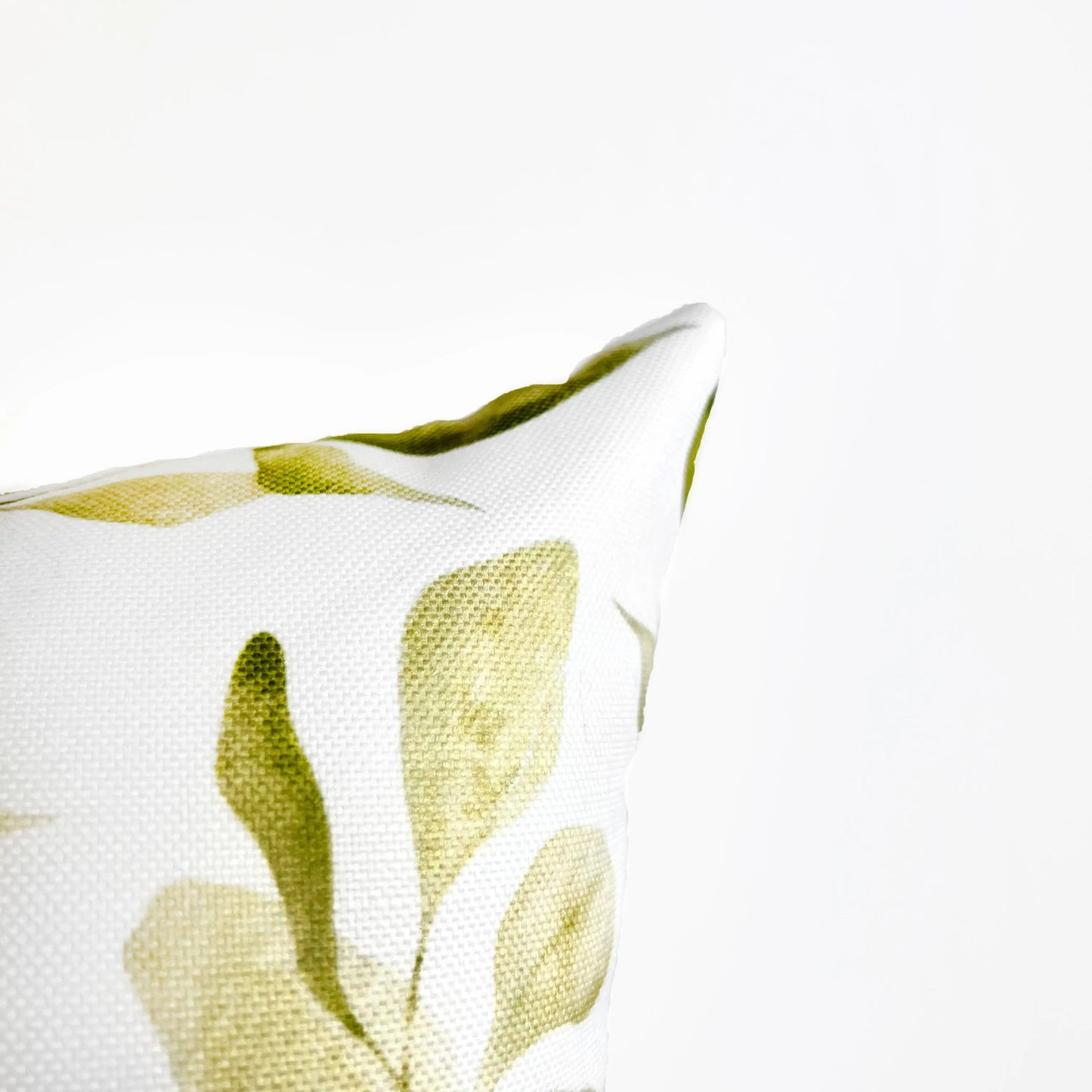 Green Leaves Throw Pillow