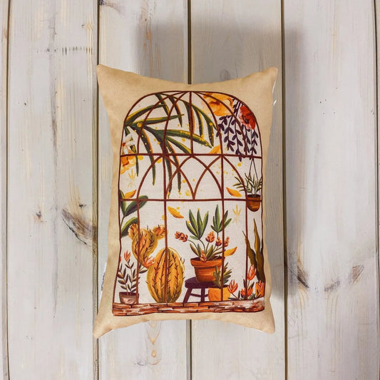 Greenhouse Window Throw Pillow