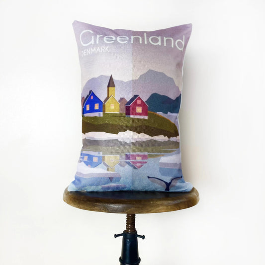 Greenland Adventure Time Throw Pillow