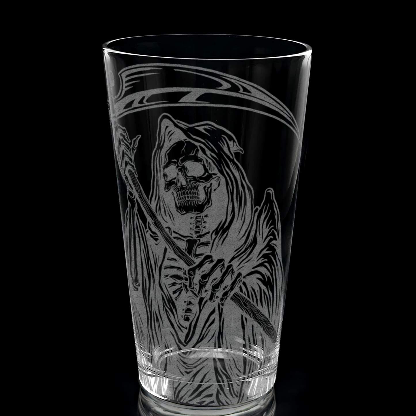 GRIM REAPER Pint Glass by Lumengrave