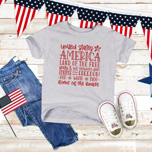 4th of July Subway | Youth Short Sleeve Crew Neck by The Juniper Shop