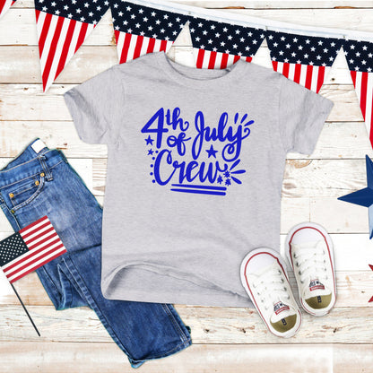 4th Of July Crew | Youth Short Sleeve Crew Neck by The Juniper Shop